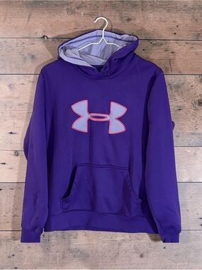 Under Armour Purple Logo Hoodie Sweatshirt